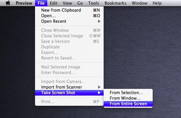 do a screenshot for mac